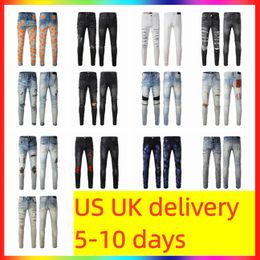 2026 Luxurys Designer Jean Men Pants Trousers High Quality ksubi jeans Straight Retro Streetwear Sweatpants purple jeans Designers Joggers Black Pants Jeans