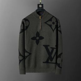 Designer Mens Knitted Sweater Jacquard Letter Pattern Vintage Hip Hop Casual Sports Long Sleeve Sweater Men Street Style Fashion Winter Warm Wear