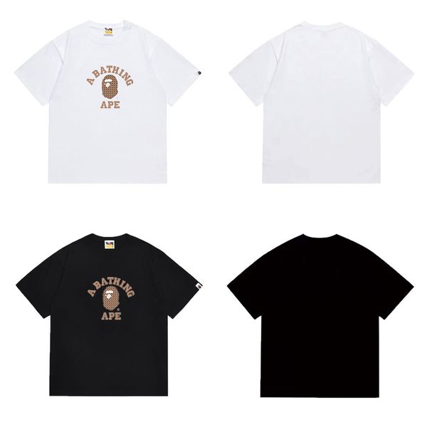 T Shirt for Men Women Oversized Relaxed Fit Monkey Print Breathable Cotton Blend Fabric Crew Neck Short Sleeve Designer Style Casual Beach Vacation Everyday Top