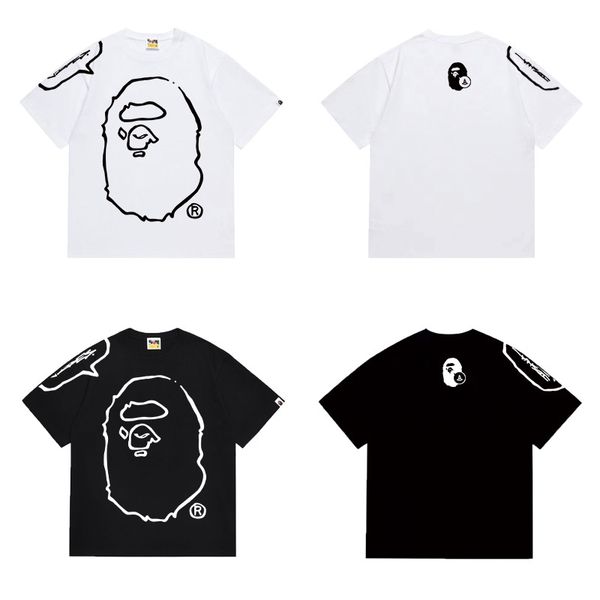 Designer Monkey Print T Shirt Unisex Premium Cotton Crew Neck Short Sleeve Oversized Fit Summer Breathable Quick Dry Fabric Luxury Streetwear Sportswear Casual Top